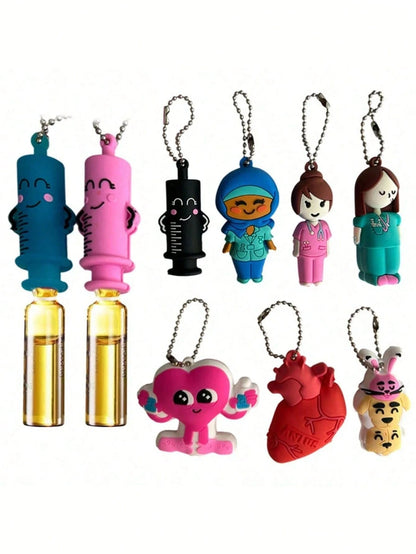 1pc Ampoule Opener Keychain, Syringe Shaped Cutter, Nurse/Doctor Ampoule Opening Assist Tool, Bottle Breaker- Can Be Used As A Keychain, Backpack Charm, Car Keychain, Bag Accessory Or Decoration. Sui
