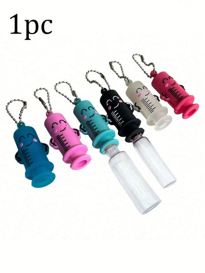 1pc Ampoule Opener Keychain, Syringe Shaped Cutter, Nurse/Doctor Ampoule Opening Assist Tool, Bottle Breaker- Can Be Used As A Keychain, Backpack Charm, Car Keychain, Bag Accessory Or Decoration. Sui