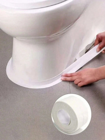 1pc Anti-Mold PVC Waterproof Sealing Tape, Self-Adhesive Sink Crack Sealing Tape, Kitchen & Bathroom Bathtub Edge Sealing Tape
