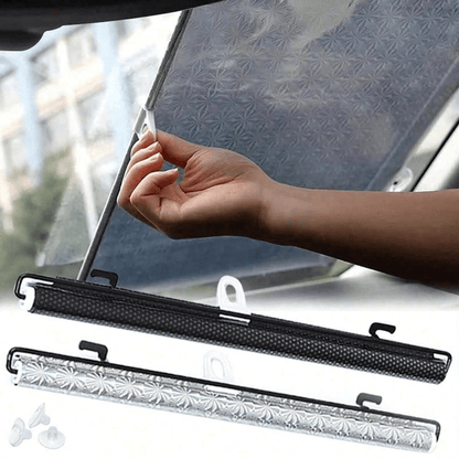 1pc Auto Retractable Car Sunshade, PVC Insulated Roll-Up Sun Protector, Car Adsorption Shade Light Shield- Anti-UV & Heat Insulation Curtain, Easy Sticker Installation, Suitable For Most Models, Heat