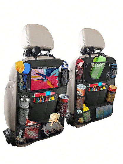 1pc Baby Car Real Seat Storage Bag, Toddler Boy And Girl Vehicle Seat Back Storage Bags, Baby Stuff,Camping Supplies,Travel Accessories,Baby Needs,Baby Essentials,Baby Toys And Foods Container,Mul