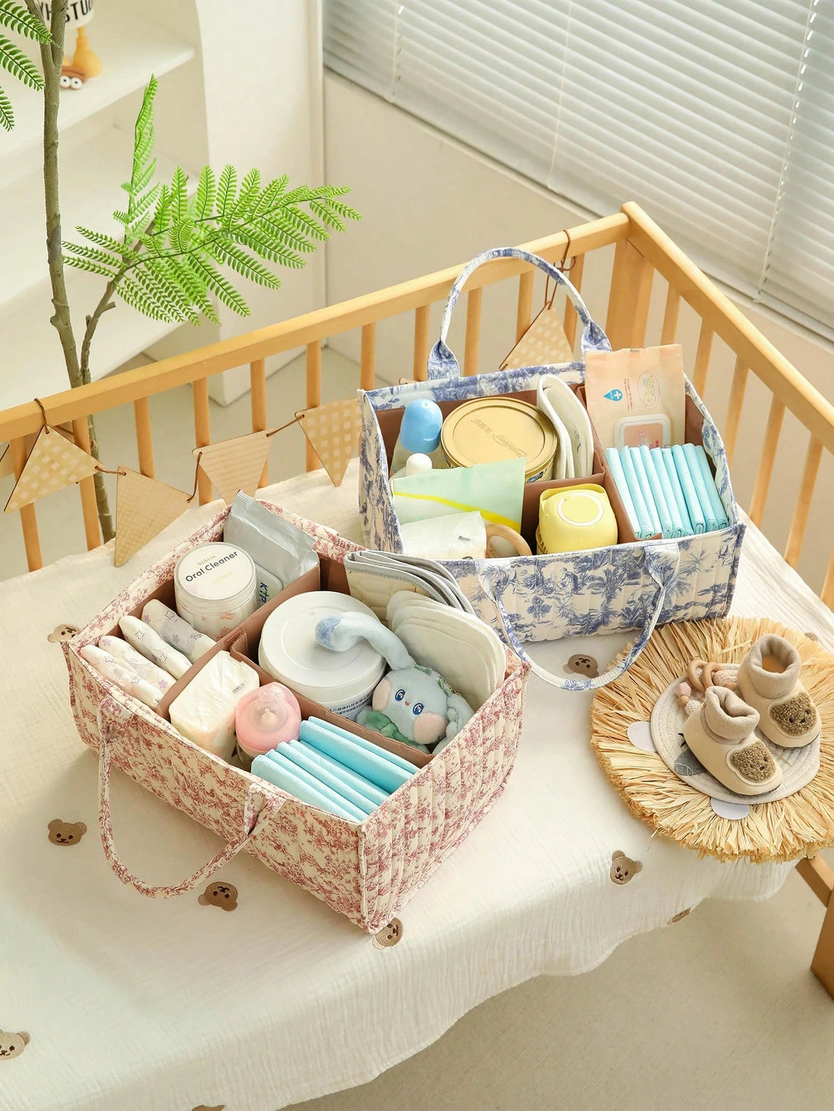 1pc Baby Diaper Bag Multifunctional Waterproof Nappy Changing Backpack, Large Capacity Foldable Mother Bag, Suitable For All Seasons