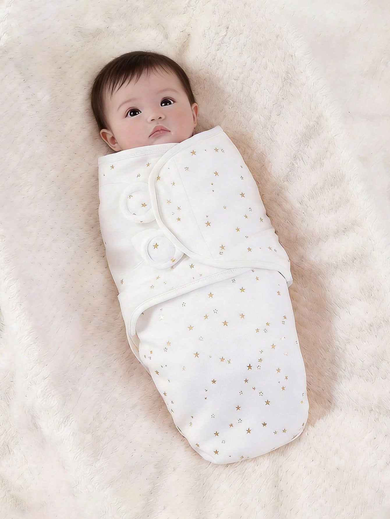 1pc Baby Foil Swaddle, Soothing Anti-Startle, Newborn Foil Star Wrap, Soft & Skin-Friendly!