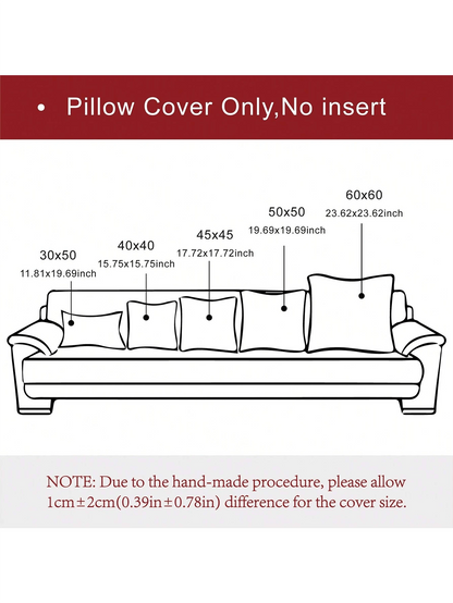 1pc Beige Bohemian Striped Throw Pillow Cover (Pillow Insert Not Included), Soft Plush Corduroy Solid Color Decorative Square Pillow Sham, Suitable For Holiday, Sofa, Bedroom, Bed, All Seasons