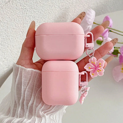 1pc Black And White Floral Chain Earphone Case Compatible With IPhone, For AirPods 1/2, For AirPods 3/Pro/Pro 2 Wireless TPU Earphone Protective Cover Compatible, Boyfriend/Girlfriend Gift, For AirPod
