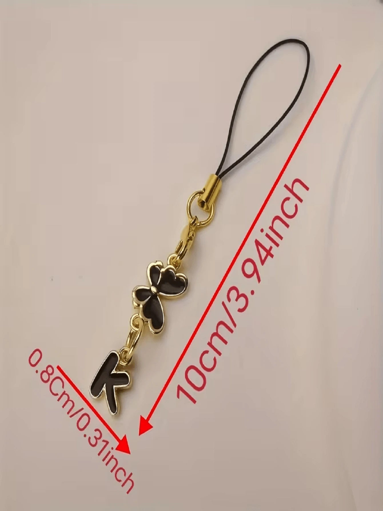 1pc Black Butterfly Letter Phone Charm, Decoration, Suitable For Holidays, Gift For Couple, Family, Romantic Gift, Phone Decor, Elegant Design, Fashion Accessory, Delicate Details, Commemorative Acces