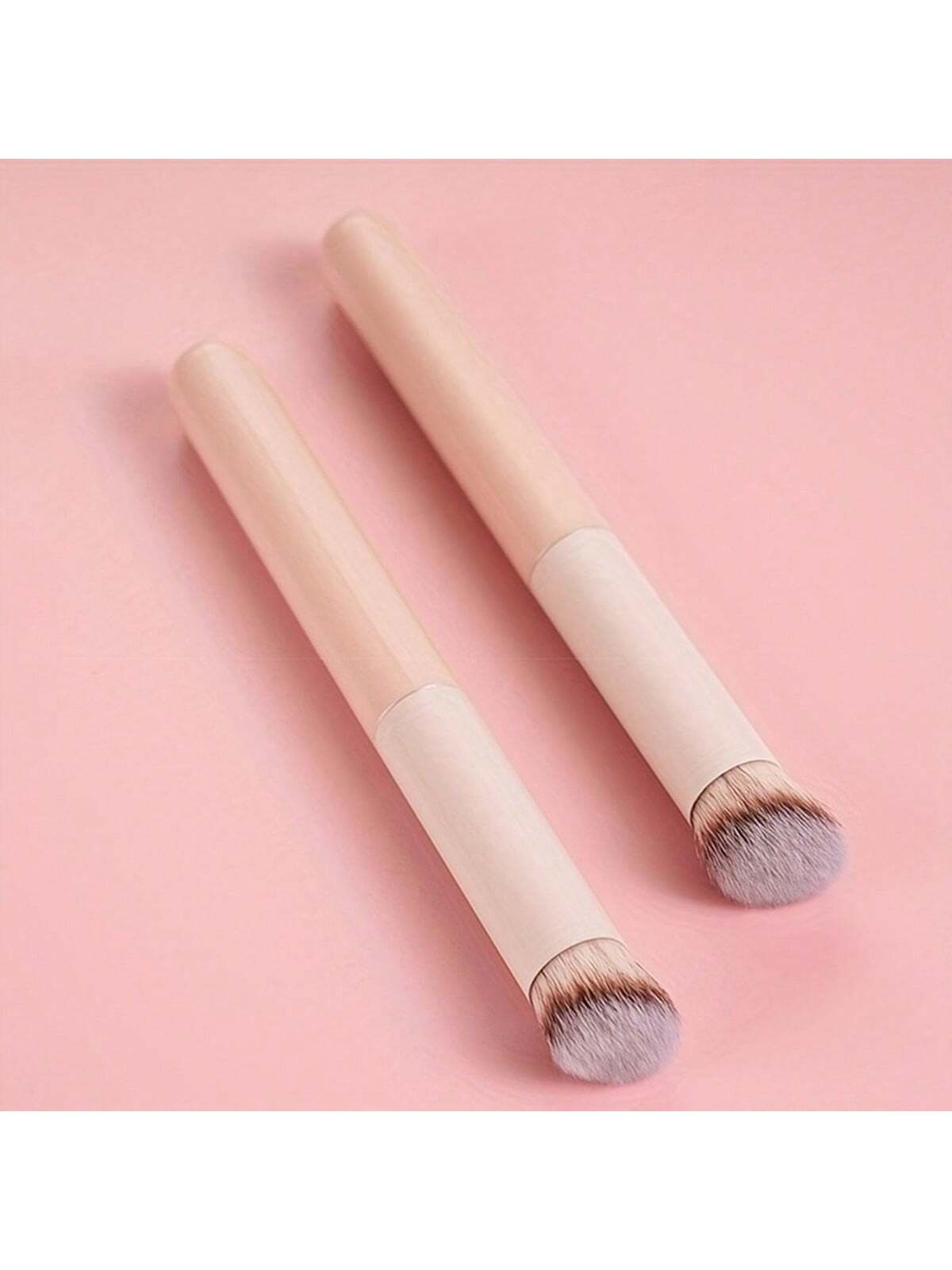1pc Black Triangular Concealer Brush For Acne, Dark Circles, Tear Troughs, Highlighting And Detailing,Foundation Brush,Concealer Brush,Blush Brush,Contour Brush,Blush Brush,Bronzer Brush,Powder Brush
