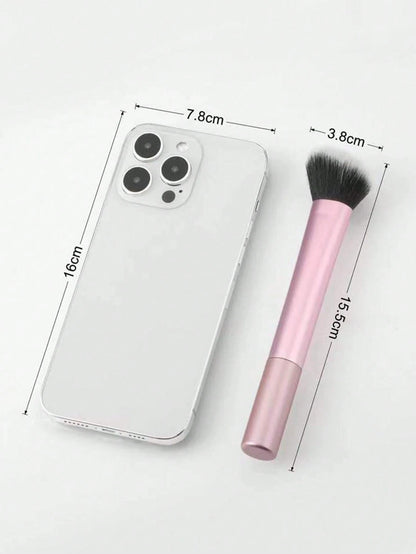 1pc Blush & Contour Brush, Perfect For Cheeks, Forehead, Chin, Nose, Blending & Sculpting, Suitable For Powder, Liquid, Cream,Foundation Brush,Concealer Brush,Blush Brush,Contour Brush,Blush Brush,Bro