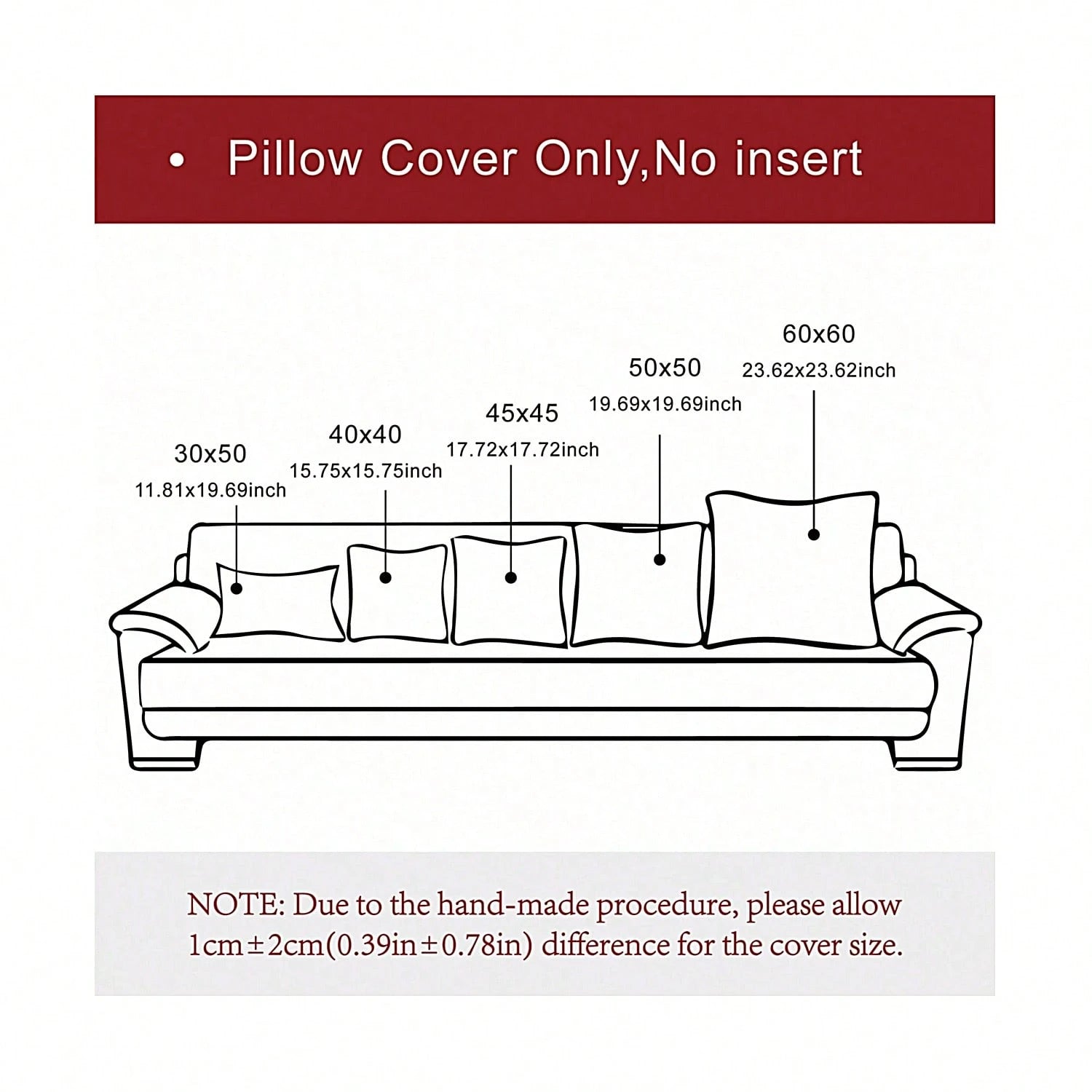 1pc Burgundy Pintuck Cushion Cover, Minimalist Chemical Fiber Decorative Throw Pillow Case Without Filler For Sofa