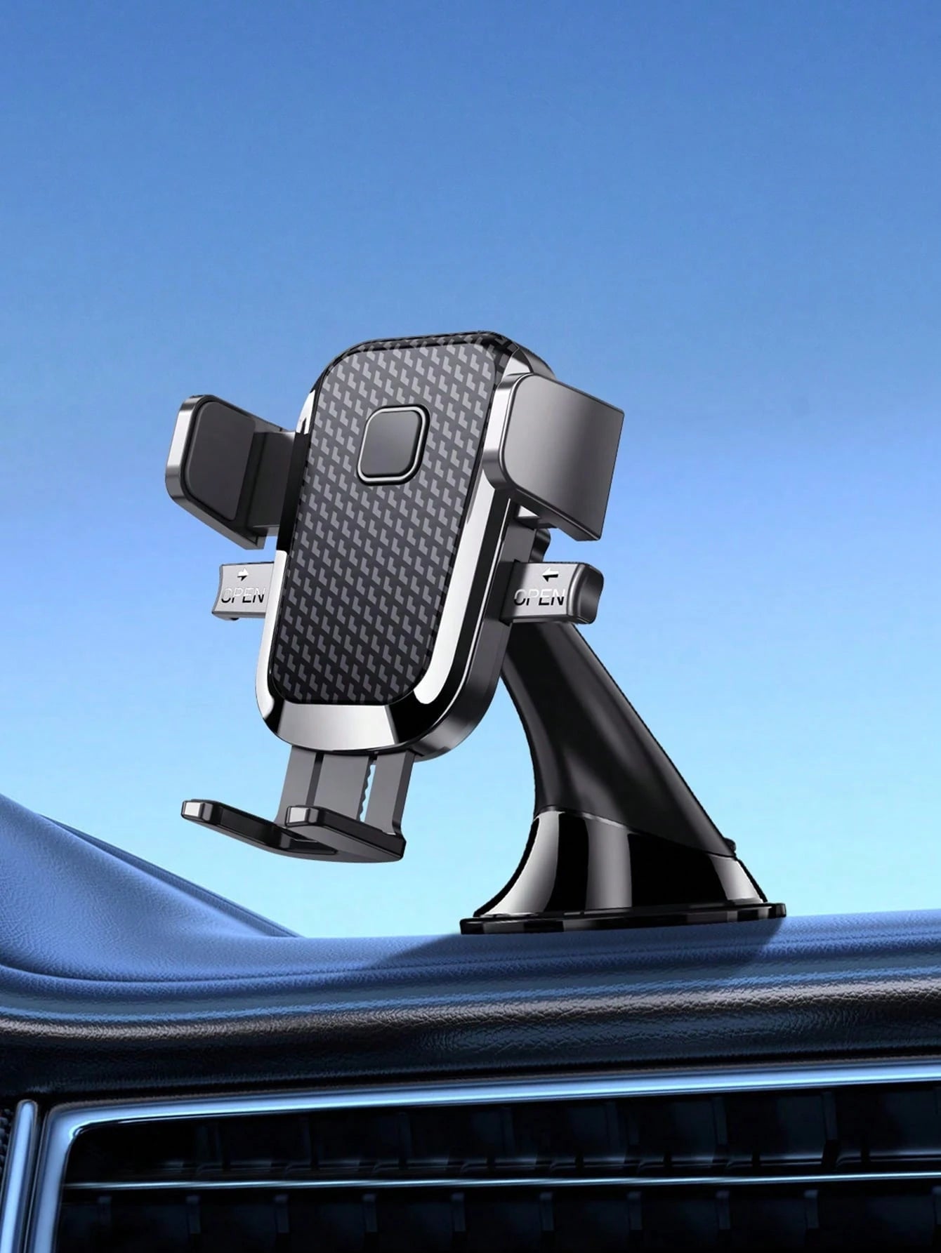 1pc Car Dashboard Phone Holder, New Suction Cup Design, Compact & Convenient Gravity Navigation Mount, Stable Suction Without Dropping (Must Be Installed On Flat Surface (Dashboard), Clean Dashboard B