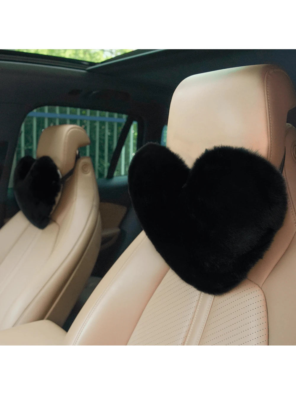 1pc Car Headrest Pillow, Heart Shaped Soft Plush Neck Pillow,Car Pilow,LOVE,Car Accessories,Valentines Gifts