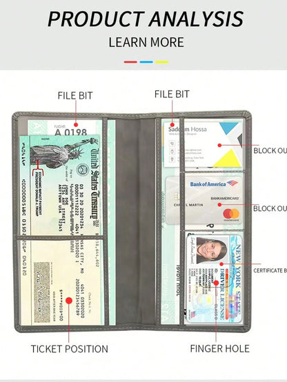 1pc Car Insurance Data File Protection Box Car Insurance Business Card High-Grade Leather ID Card Driver's License Wallet Gift