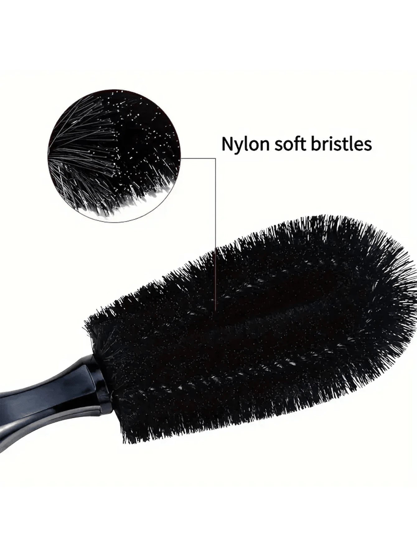 1pc Car Wheel Brush, Car Washing Brush, Tire Brush, Dedicated Cleaning Tool, Tire Rim Cleaning Brush, Multi-Functional Car Brush