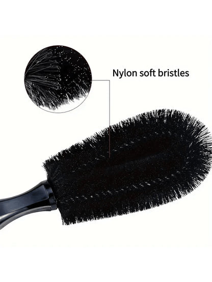 1pc Car Wheel Brush, Car Washing Brush, Tire Brush, Dedicated Cleaning Tool, Tire Rim Cleaning Brush, Multi-Functional Car Brush