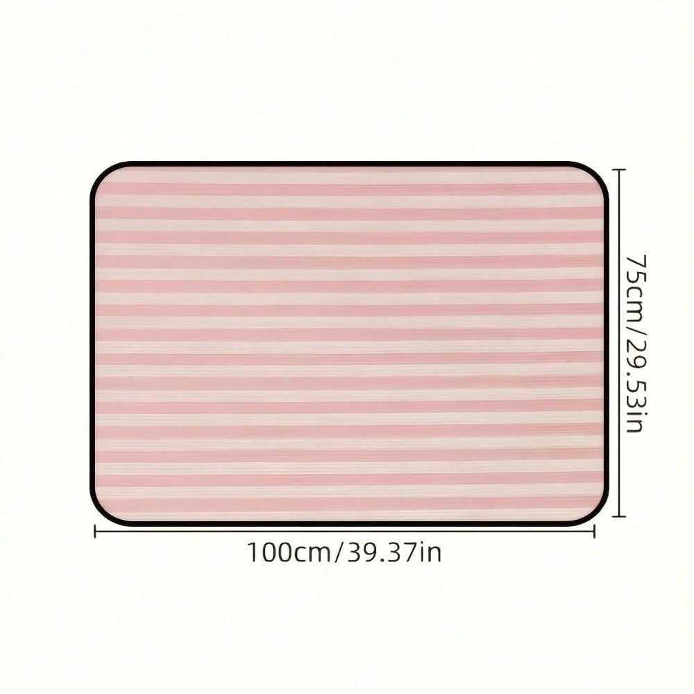 1pc, Cargo Liners Car Trunk Cargo Mat, Pink Striped Durable Polyester Trunk Liner Suitable For SUVs And Sedans- Keeps Your Vehicle Neat And Organized, Car Cargo Liner, Vehicle Organization, Fun Desig