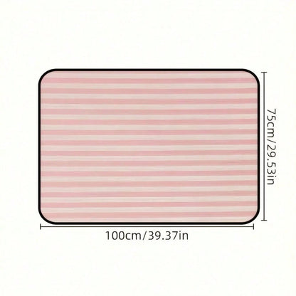 1pc, Cargo Liners Car Trunk Cargo Mat, Pink Striped Durable Polyester Trunk Liner Suitable For SUVs And Sedans- Keeps Your Vehicle Neat And Organized, Car Cargo Liner, Vehicle Organization, Fun Desig