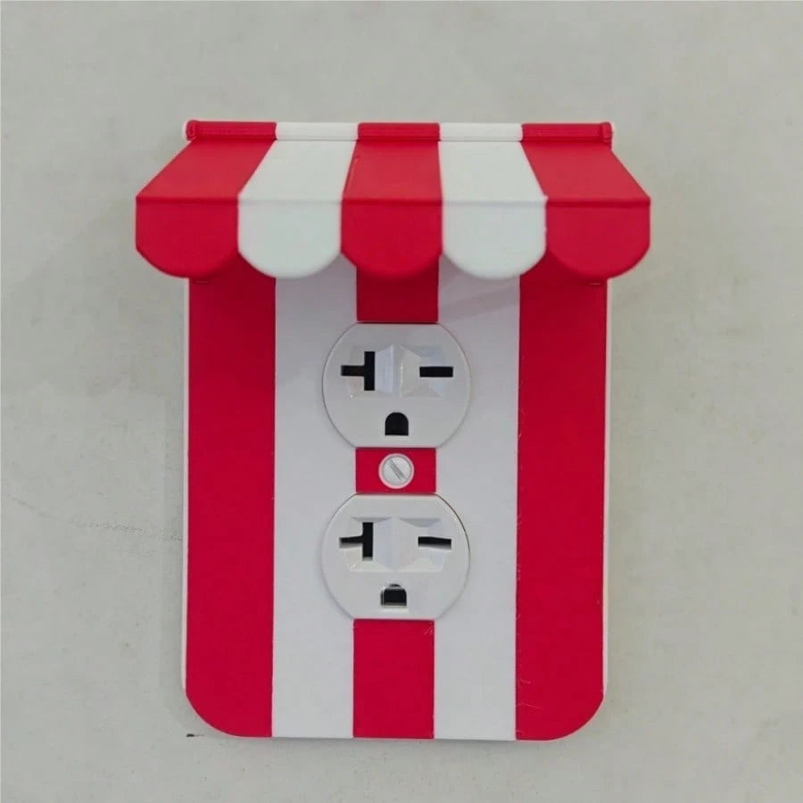 1pc Carnival American Style Wall Switch Decorative Cover Plate, Fun Light Switch- Creative 3D Switch Panel, Decorative Light Switch Cover- Unique Wall Art Decoration- Easy To Install, Wall Decorati