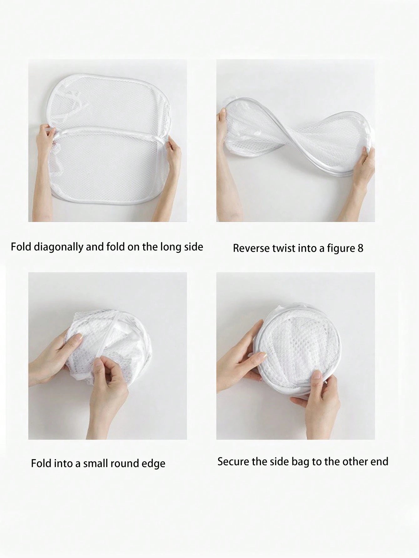 1pc Cartoon Foldable Mesh Laundry Basket, 3-Sided Net Dirty Clothes Storage Basket For Baby Room, Dorm, Bathroom