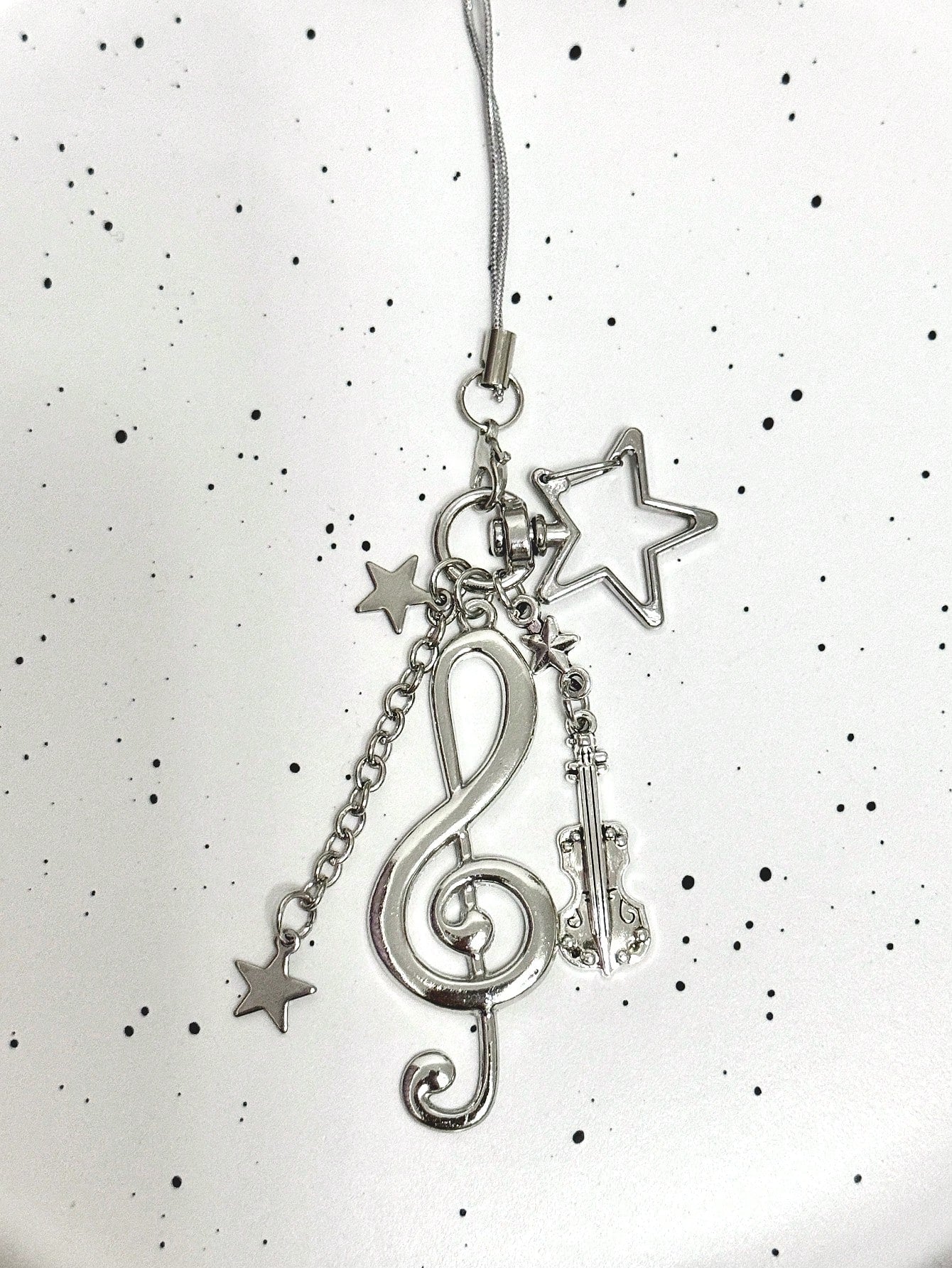 1pc Chic Korean Retro Music Note Phone Lanyard Pendant, Sweet Girl Vintage CCD Charm Compatible With Android And Most Smartphone,Gifts For Mother, Family, Friends, Birthday, Holiday Phone Chain