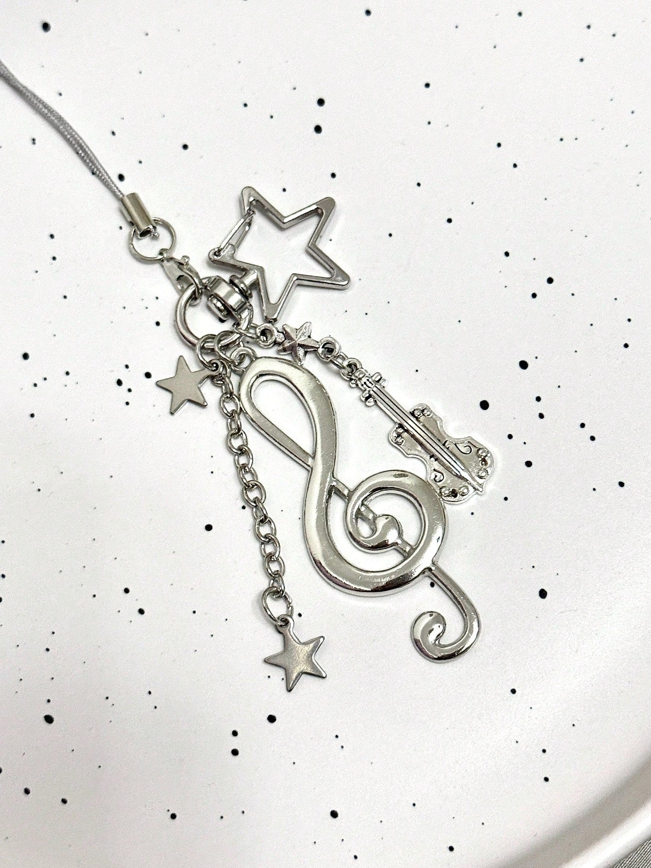 1pc Chic Korean Retro Music Note Phone Lanyard Pendant, Sweet Girl Vintage CCD Charm Compatible With Android And Most Smartphone,Gifts For Mother, Family, Friends, Birthday, Holiday Phone Chain