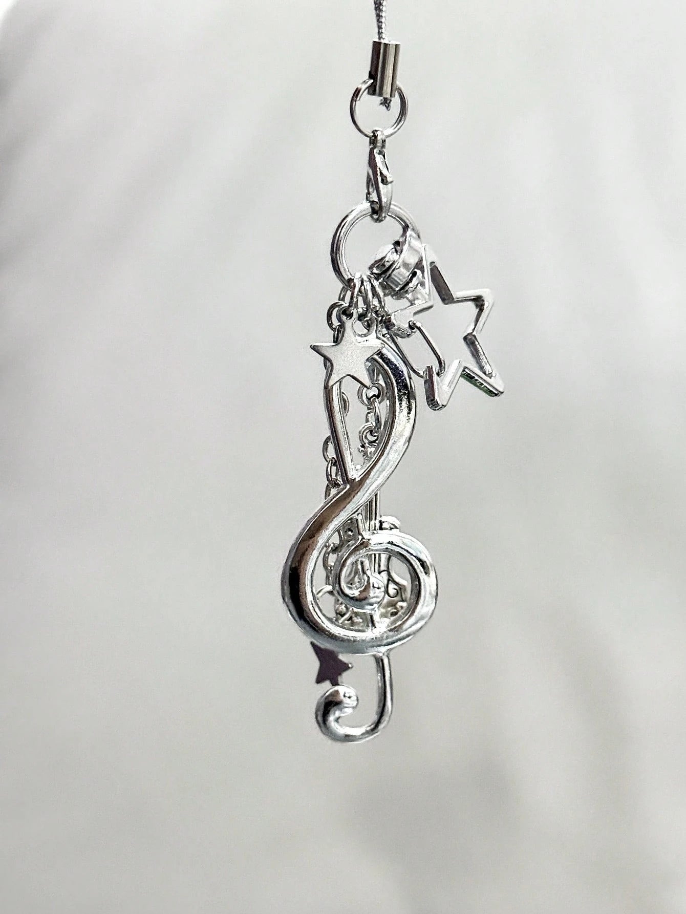 1pc Chic Korean Retro Music Note Phone Lanyard Pendant, Sweet Girl Vintage CCD Charm Compatible With Android And Most Smartphone,Gifts For Mother, Family, Friends, Birthday, Holiday Phone Chain