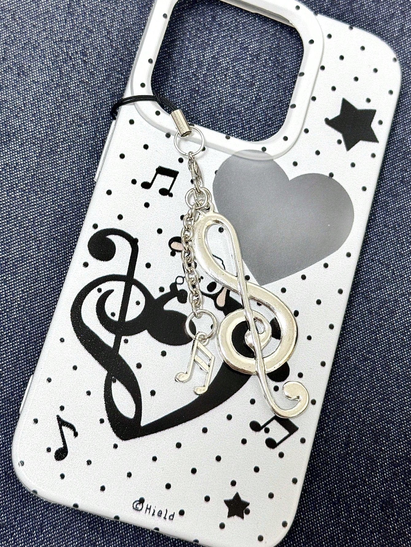 1pc Chic Korean Retro Music Note Phone Lanyard Pendant, Sweet Girl Vintage CCD Charm Compatible With Android And Most Smartphone,Gifts For Mother, Family, Friends, Birthday, Holiday Phone Chain