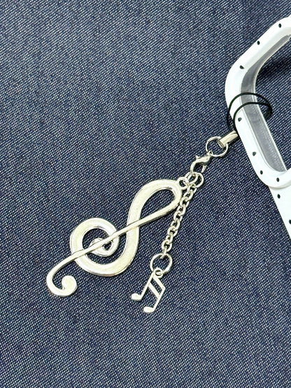 1pc Chic Korean Retro Music Note Phone Lanyard Pendant, Sweet Girl Vintage CCD Charm Compatible With Android And Most Smartphone,Gifts For Mother, Family, Friends, Birthday, Holiday Phone Chain