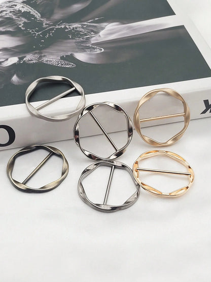 1PC Circular Sliding Buckle, Alloy Adjustable Buckle Fastener, Sewing Mini Buckle Belt Adjuster Slider, Used For Belt Retainer Leather Craft Bag Belt Bag Production, Exquisite Corner Buckle, Short Sle