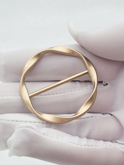 1PC Circular Sliding Buckle, Alloy Adjustable Buckle Fastener, Sewing Mini Buckle Belt Adjuster Slider, Used For Belt Retainer Leather Craft Bag Belt Bag Production, Exquisite Corner Buckle, Short Sle