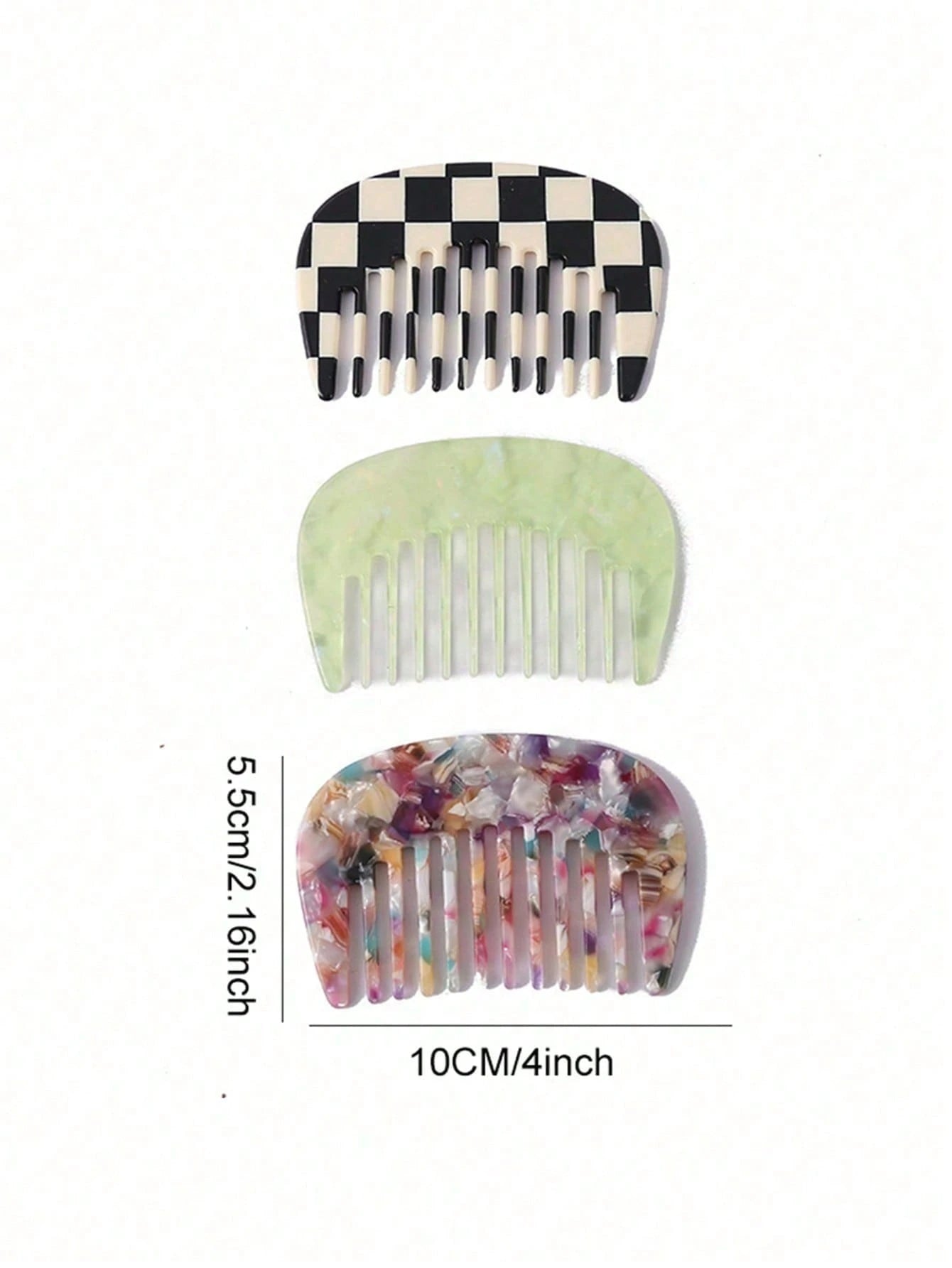 1pc Classic Retro Compact Hair Comb, Sweet & Cute Portable Pocket Size, Suitable For Women's Daily Grooming, Hair Styling Tool