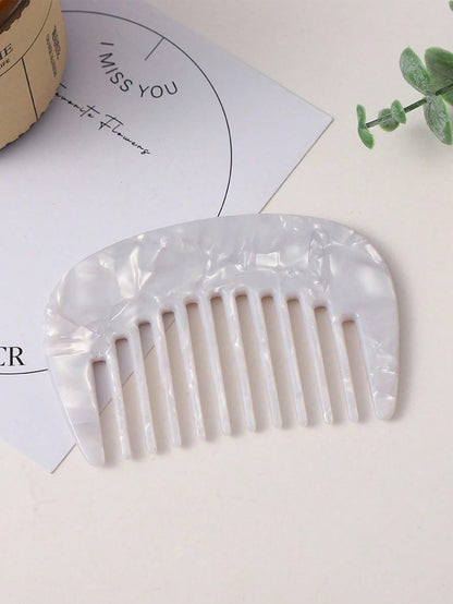 1pc Classic Retro Compact Hair Comb, Sweet & Cute Portable Pocket Size, Suitable For Women's Daily Grooming, Hair Styling Tool
