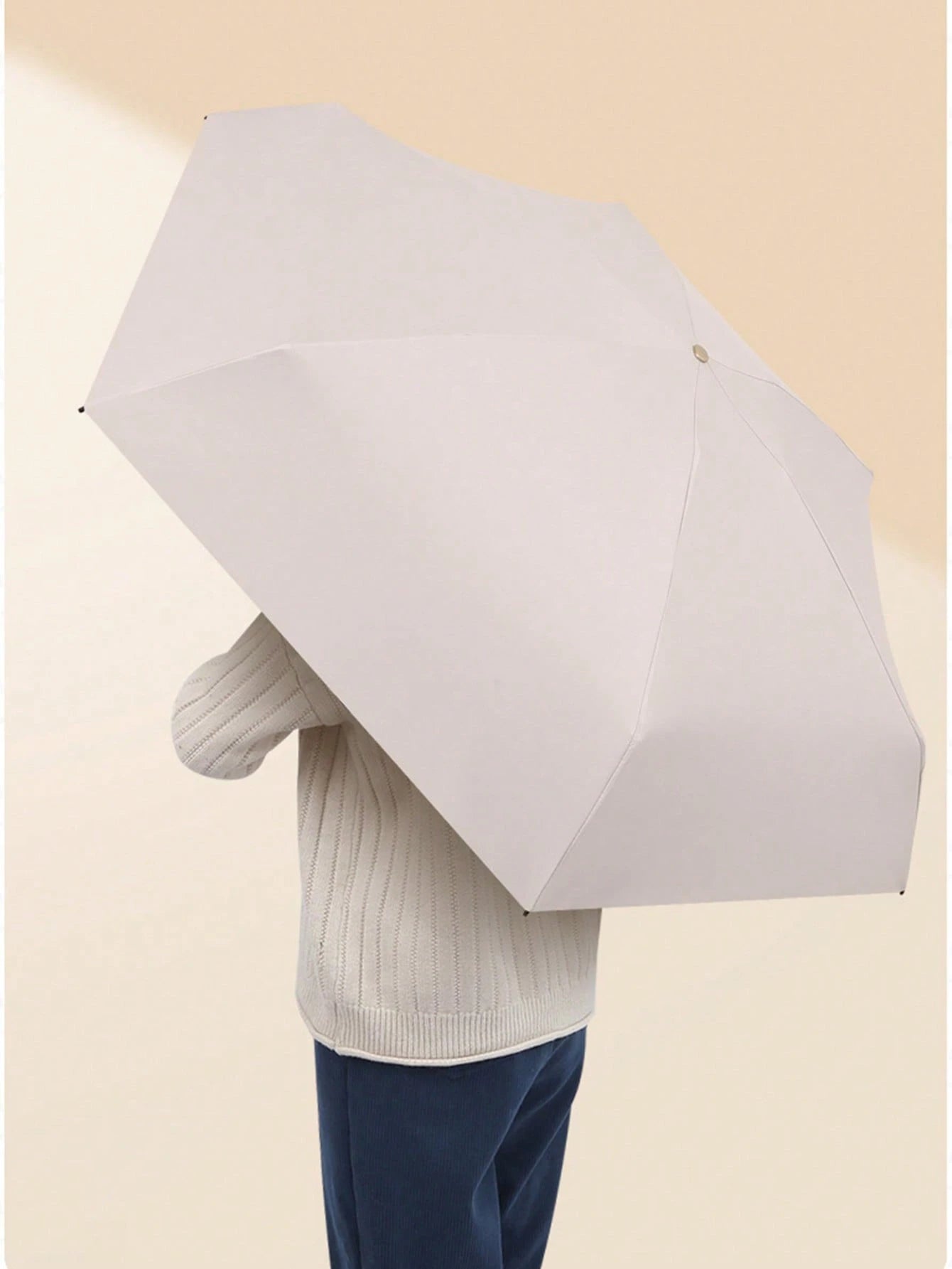 1pc Compact Capsule Umbrella, Portable Mini Umbrella With Carrying Case, Travel Umbrella, Convenient For School, Office, Home, Travel, Back To School, Mother's Day Gift, Garden, Kitchen Decor, Summer