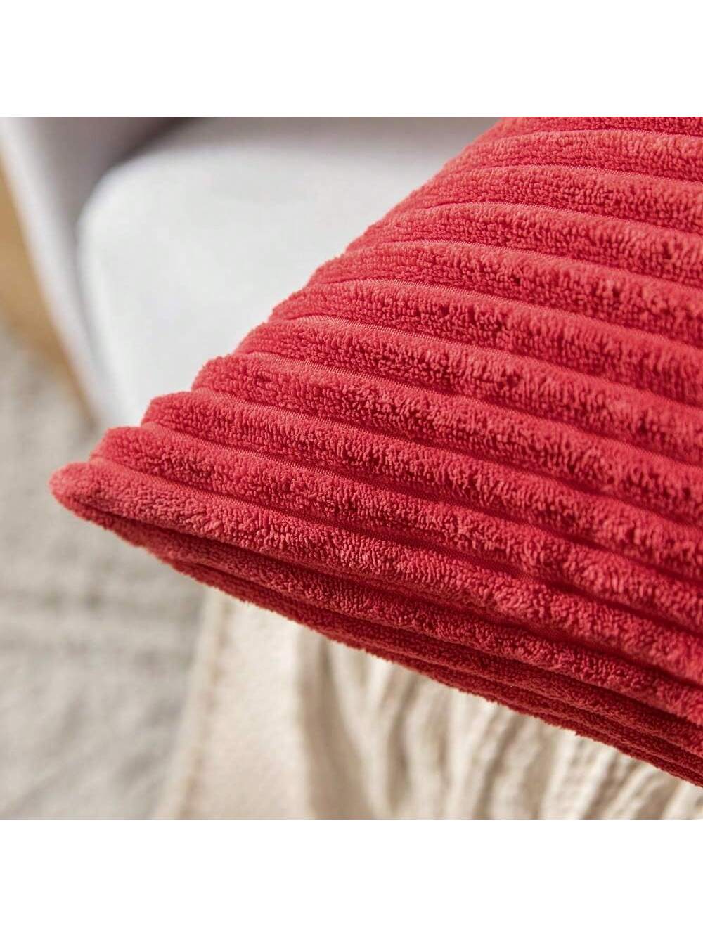 1pc Corduroy Striped Pillowcase