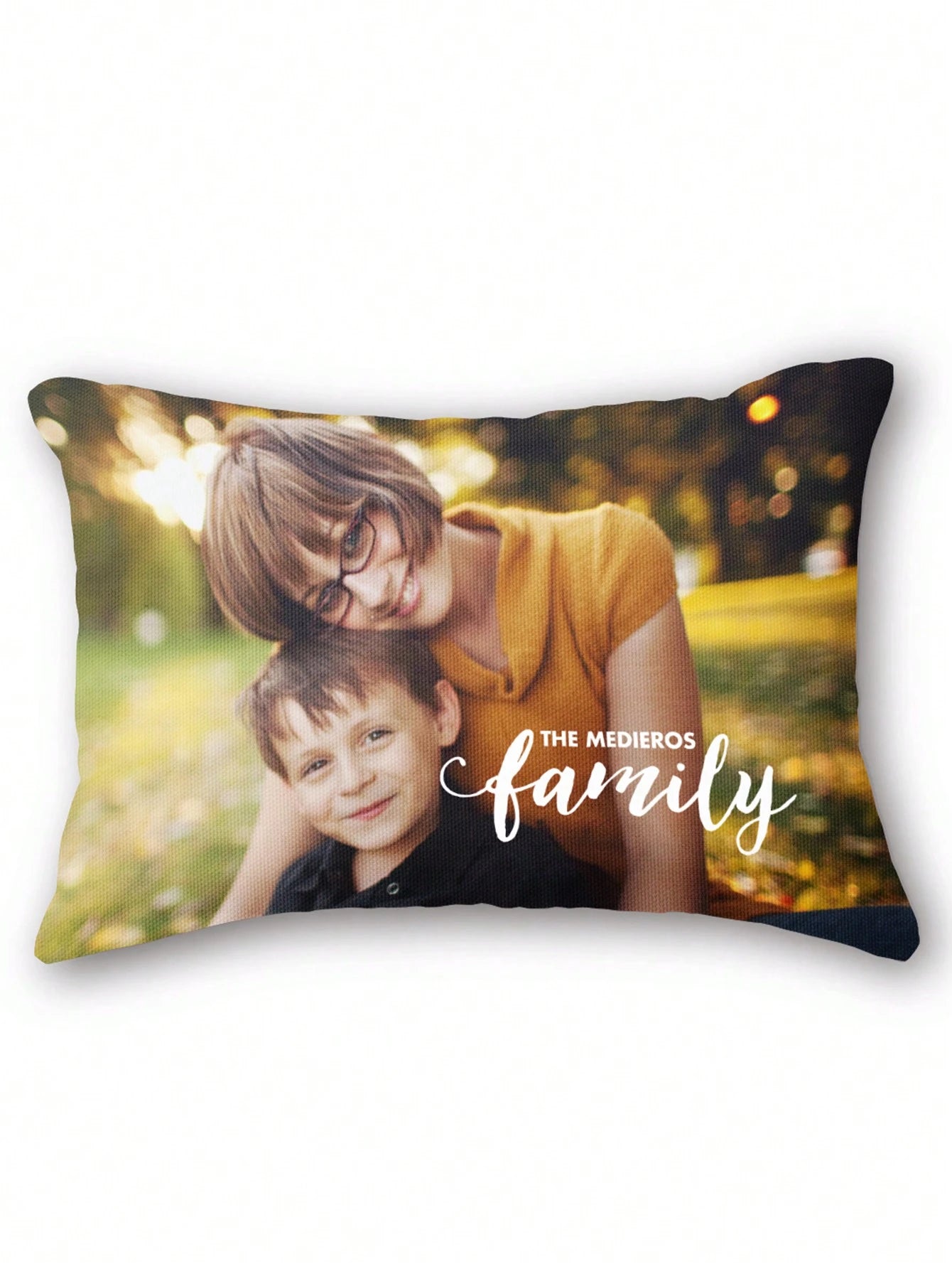 1pc Custom Photo Printed DIY Personalized Pillow Cover For Family Pet Friends, Decorative Cushion Cover For Sofa, Ideal Gift For Mother's Day, Father's Day, Thanksgiving, Valentine's Day, Wedding, Fal