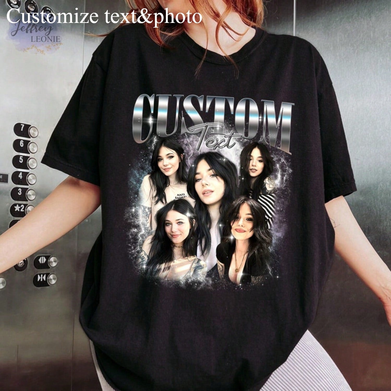 1pc Custom Your Own Shirt, Custom Bootleg Tee, Custom Photo Vintage Graphic 90s Shirts, Custom Girlfriend Tee, Insert Your Design