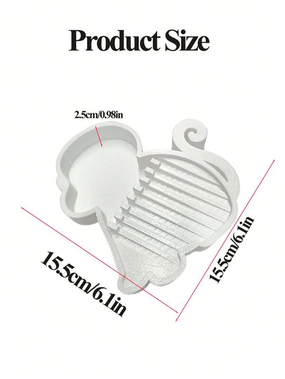 1pc Cute Cartoon Monkey Shaped Drip Tray, Condensation Water Drip Tray, Desktop Kitchen Storage Rack, Kitchen Accessories, Desktop Iced Beverage Can Coaster, Reusable, Keep Desktop Clean, Office Desk