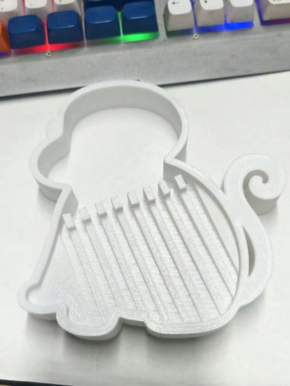 1pc Cute Cartoon Monkey Shaped Drip Tray, Condensation Water Drip Tray, Desktop Kitchen Storage Rack, Kitchen Accessories, Desktop Iced Beverage Can Coaster, Reusable, Keep Desktop Clean, Office Desk