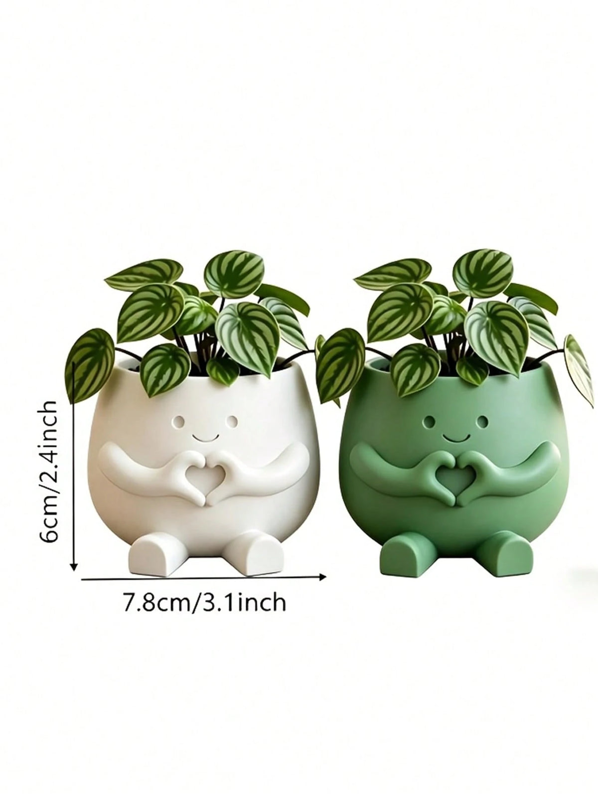 1pc Cute Lucky 3D Printed Flower Pot, Succulent And Pothos Planter, Home Office Cafe Bar Desktop Art Decor, Aesthetic Room Decoration, Holiday Gift