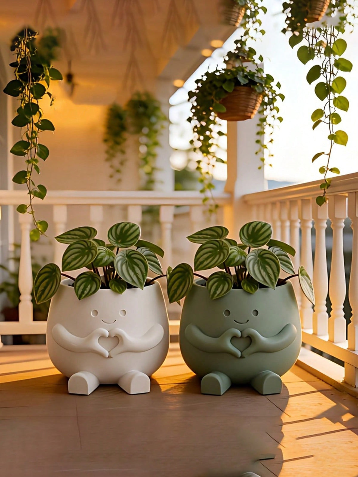 1pc Cute Lucky 3D Printed Flower Pot, Succulent And Pothos Planter, Home Office Cafe Bar Desktop Art Decor, Aesthetic Room Decoration, Holiday Gift