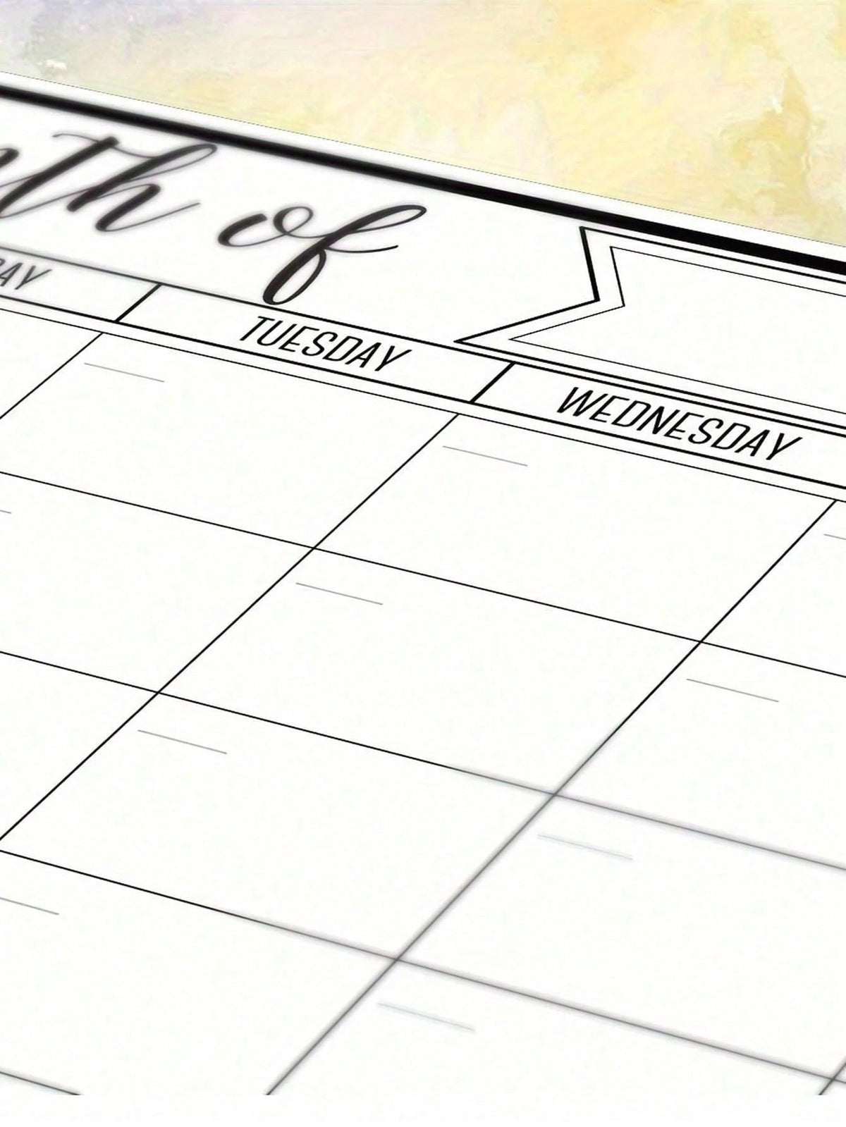 1pc Erasable Magnetic Refrigerator Calendar Whiteboard, Suitable For Monthly Planner, Kitchen Chore List, To-Do List, School Supplies, Back To School, No Residue, White Surface, Easy To Clean, Reusabl