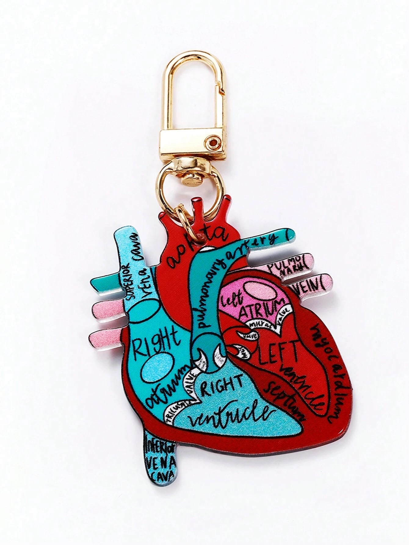 1pc European And American Style Acrylic Heart-Shaped Bag Accessory Charm Doctor Or Nurse Keychain. Great Gift For Nurse's Day Valentine's Day Or New Year Gifts For Nurses Key Chain, Nurse Accessories