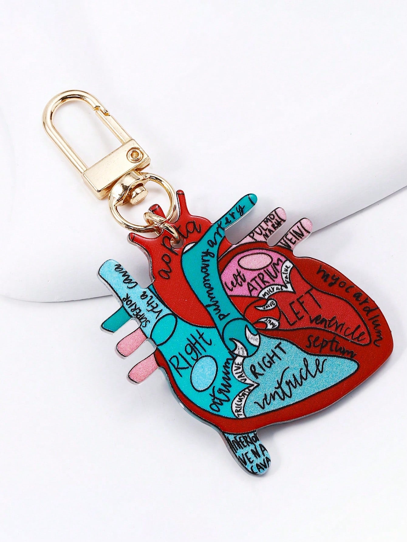 1pc European And American Style Acrylic Heart-Shaped Bag Accessory Charm Doctor Or Nurse Keychain. Great Gift For Nurse's Day Valentine's Day Or New Year Gifts For Nurses Key Chain, Nurse Accessories
