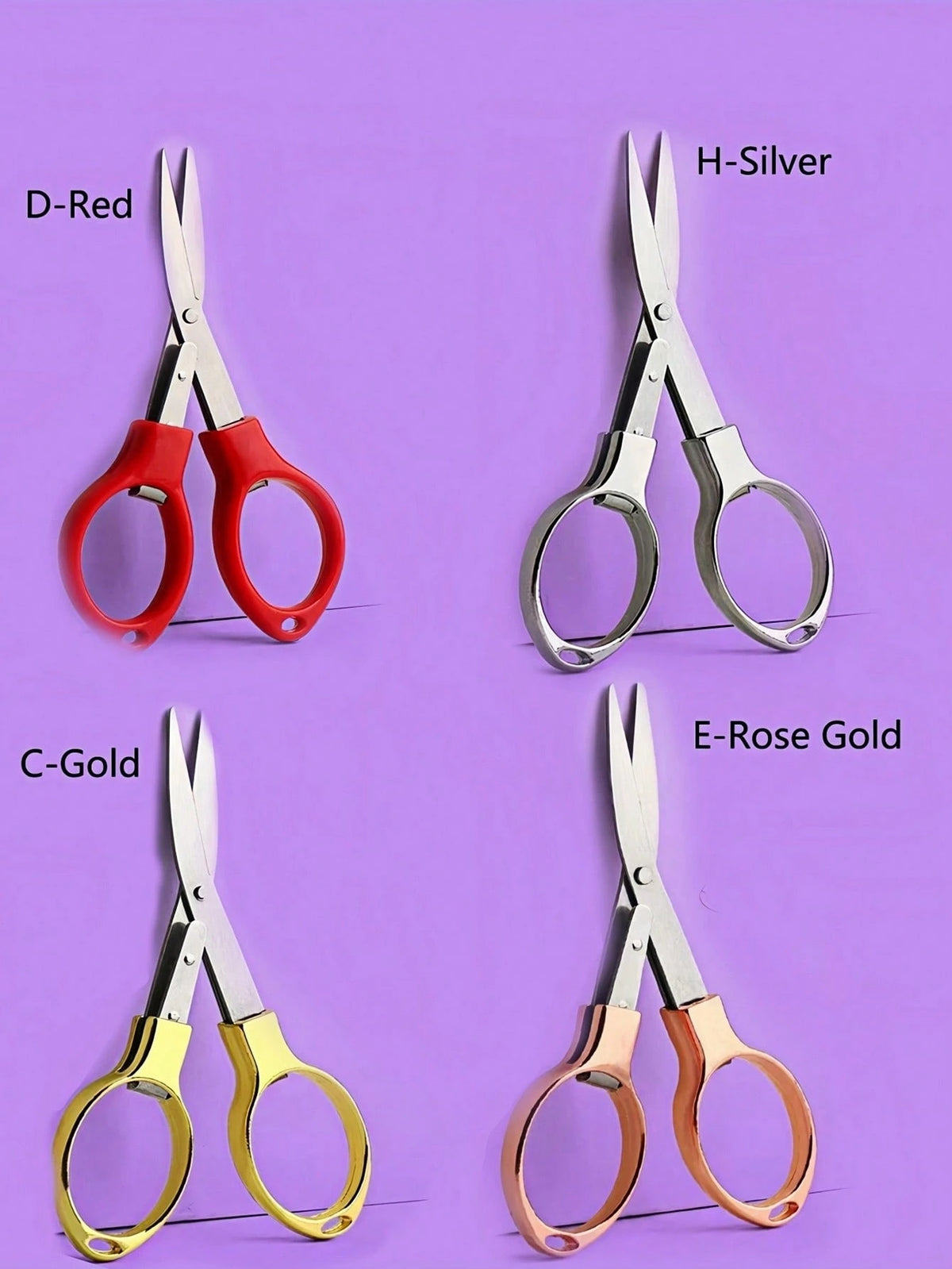 1pc Exquisite Folding Small Scissors, Zinc Alloy 8-Shaped Stretch Paper-Cutting Scissors, Multi-Functional Scissors For Office, Outdoor Travel, And Fishing Back To School,Back To School,School Supplie