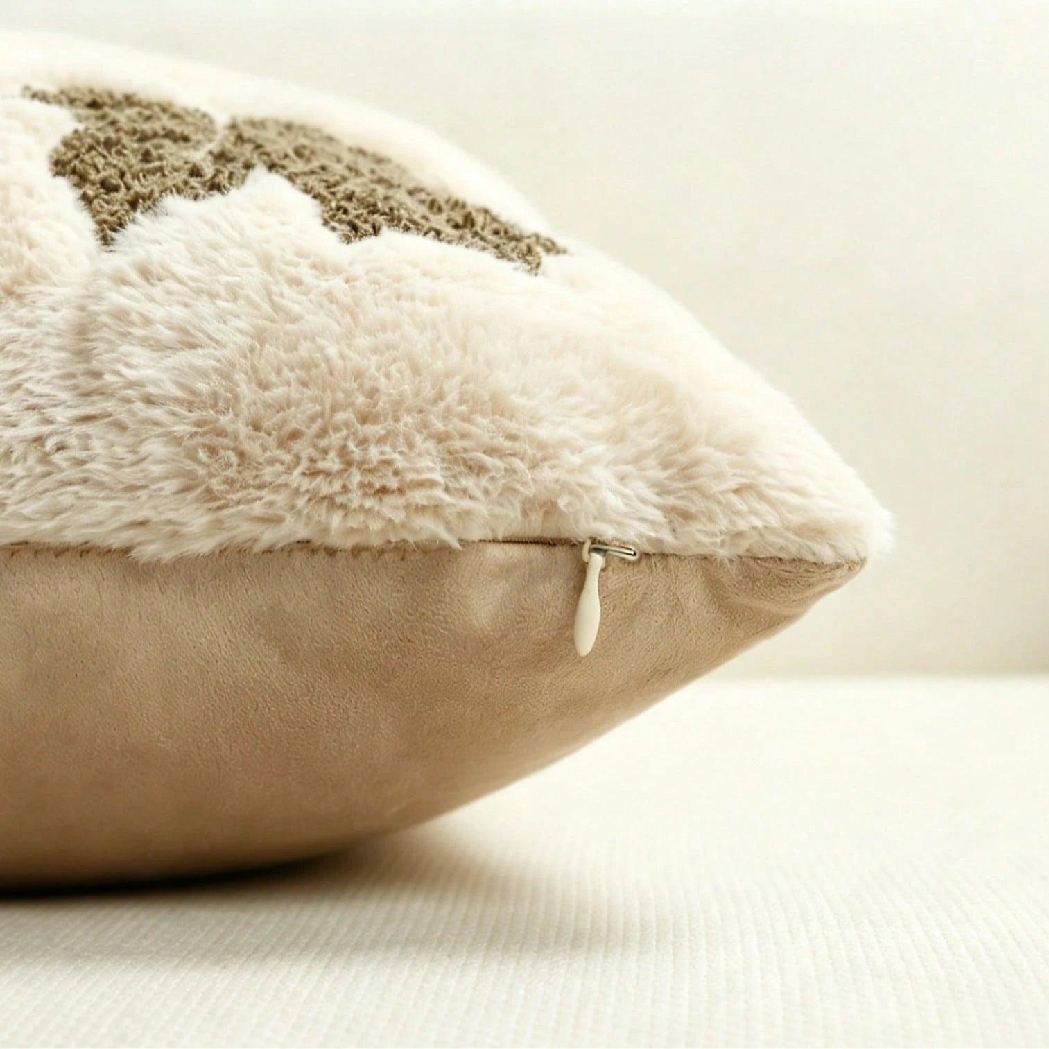 1pc Fall Pillow Covers Fall Maple Leafs Decorations Autumn Pumpkin Throw Pillow Cases Soft Plush Faux Fur Wool Couch Cushion Case For Chair Sofa Living Room Home Decor