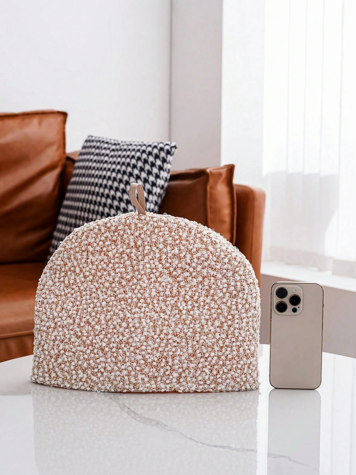 1pc Fleece Fabric Teapot Cozy, Keeps Teapot Warm