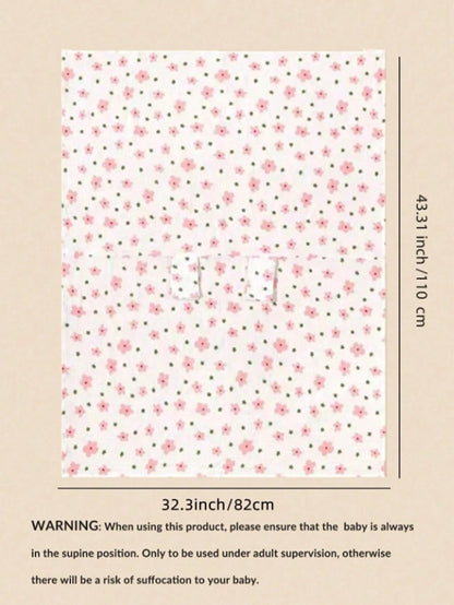 1pc Floral Pattern Infant Car Seat Cover, Dustproof