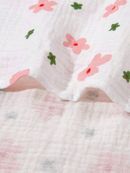 1pc Floral Pattern Infant Car Seat Cover, Dustproof