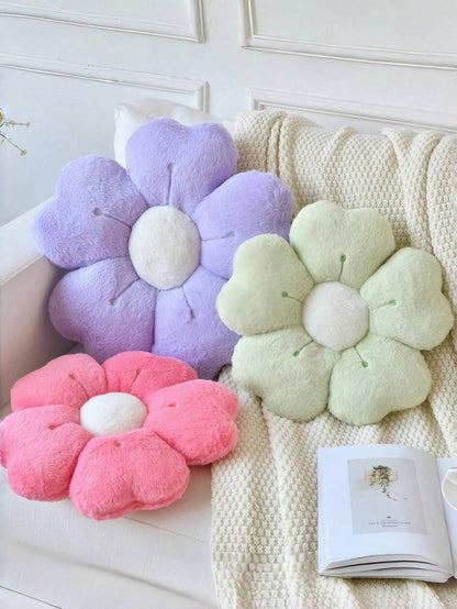 1pc Flower Decorative Pillow, Floral Shape Cushion For Bed Sofa Bedroom Decoration, Cute Daisy Pillow For Dorm Floor Cushion, Spring, Gift For Family & Friends