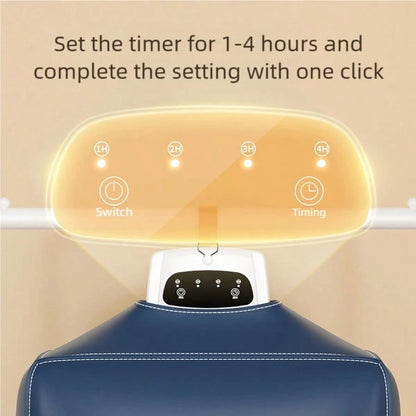 1pc Foldable Electric Clothes Drying Rack Smart Dryer Portable Travel Warm Air Dryer With Timer Function