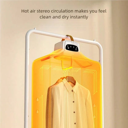 1pc Foldable Electric Clothes Drying Rack Smart Dryer Portable Travel Warm Air Dryer With Timer Function